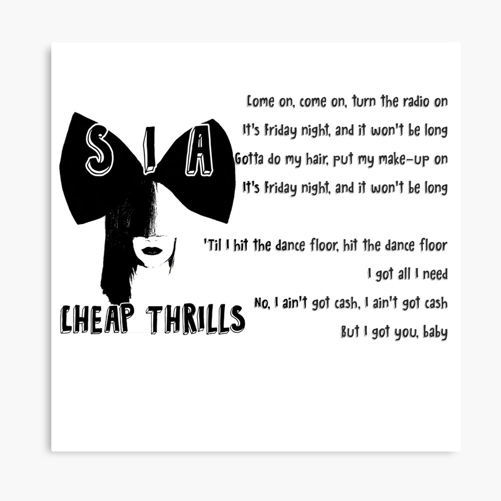 Cheap Thrills Lyrics