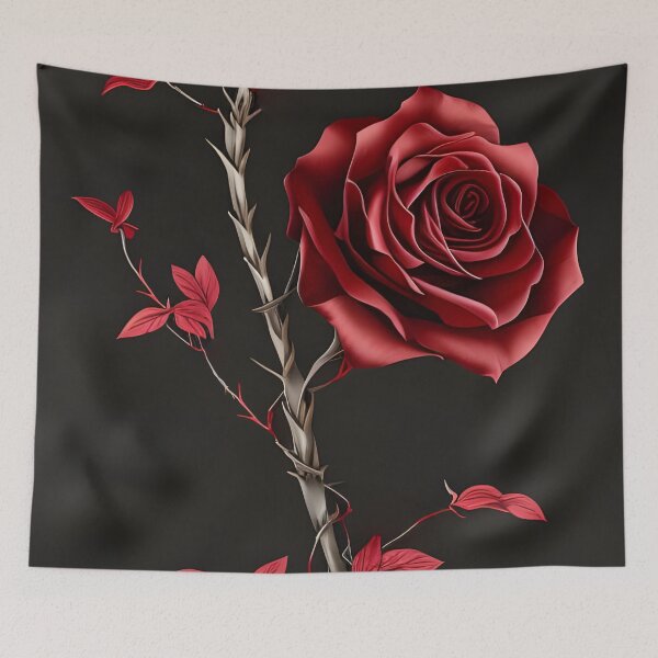 Aperçu de l'œuvre Rose rouge sang, Ai Generated Art créée et vendue par ACC .