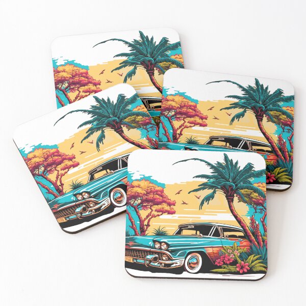 Item preview, Old car blue and orange color vibe  designed and sold by CernatAlin.