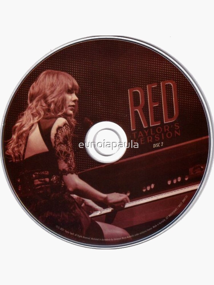Taylor Inspired Red Kiss Cut Vinyl Stickers Weatherproof -  UK