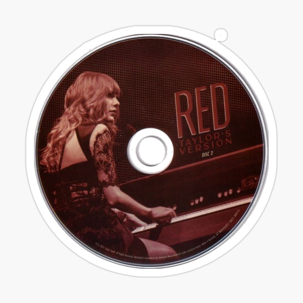 Badge avec l'œuvre « Red Taylor's Version CD de Taylor Swift » de