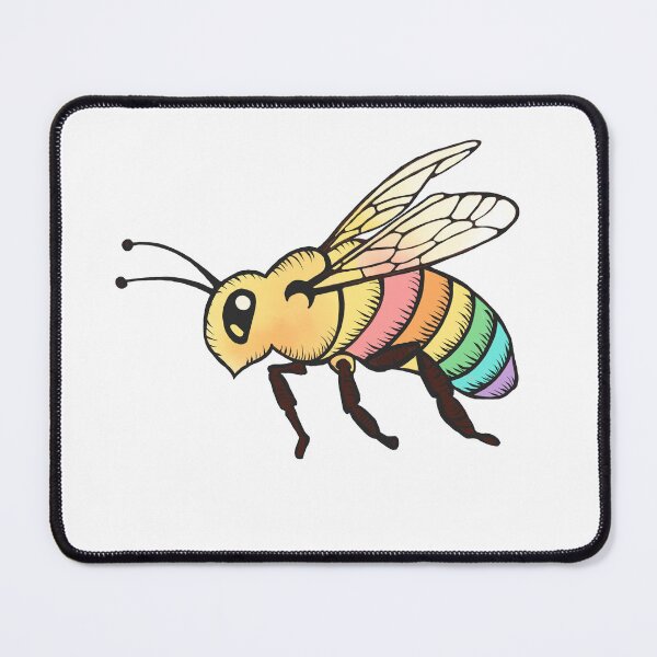 Item preview, Rainbow Bee Sticker designed and sold by Cry954.