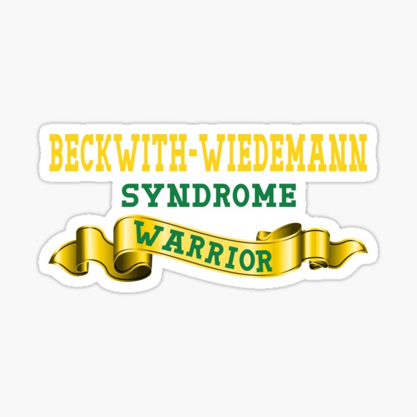 Beckwith–Wiedemann Syndrome Warror BWS Awareness Sticker