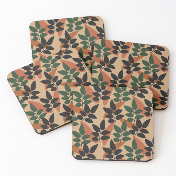 Item preview, Abstract Minimalist Leaves Pattern 2 designed and sold by technicolorable_art.