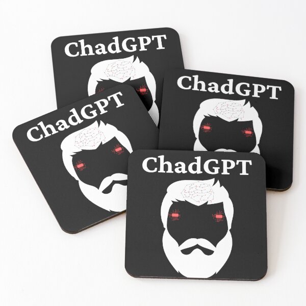 Item preview, ChadGPT AI Chatbot - White Design designed and sold by TheKnightWriter.