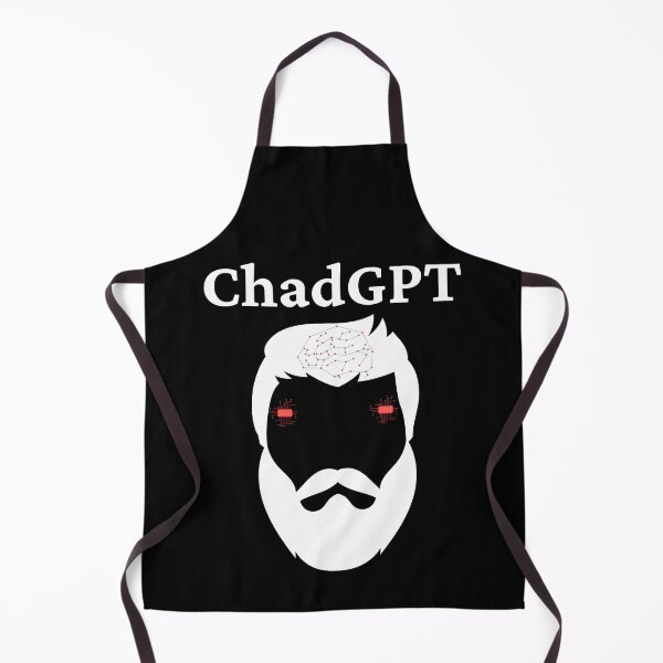 Item preview, ChadGPT AI Chatbot - White Design designed and sold by TheKnightWriter.
