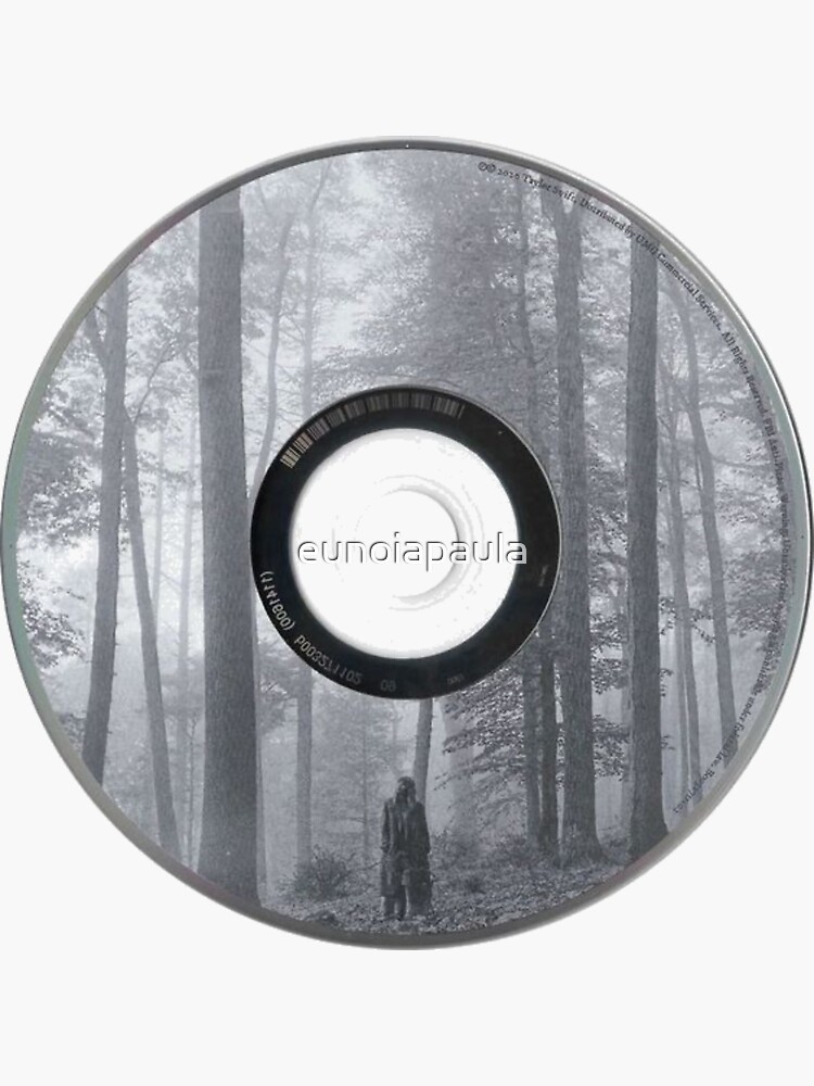 Folklore Taylor Swift CD Sticker by eunoiapaula