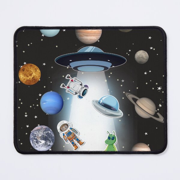 Item preview, space,owl,ufo,spaceship,stars,alien,astronaut designed and sold by theherbst131313.