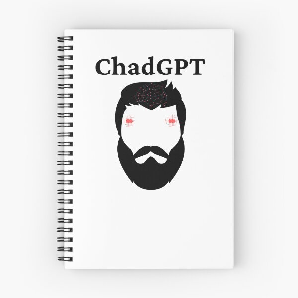 Item preview, ChadGPT AI Chatbot - Black Design designed and sold by TheKnightWriter.