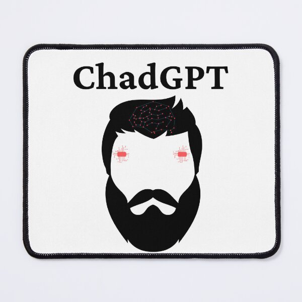Item preview, ChadGPT AI Chatbot - Black Design designed and sold by TheKnightWriter.