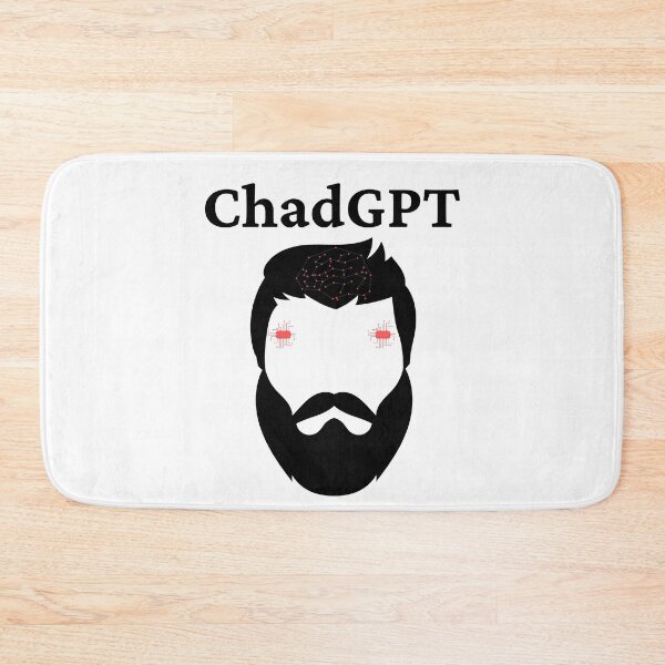 Item preview, ChadGPT AI Chatbot - Black Design designed and sold by TheKnightWriter.