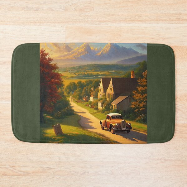 Item preview, Rural town travel poster designed and sold by ChaosEdits.