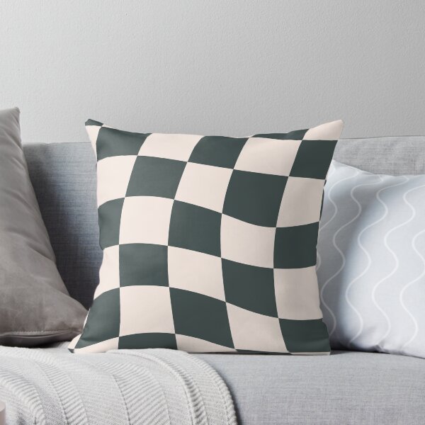 Item preview, Sage Checkered Retro Pattern Print Green designed and sold by Femme Pastel Collective.