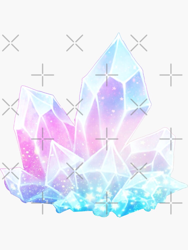 Rainbow Galaxy Crystals - Crystal - Sticker