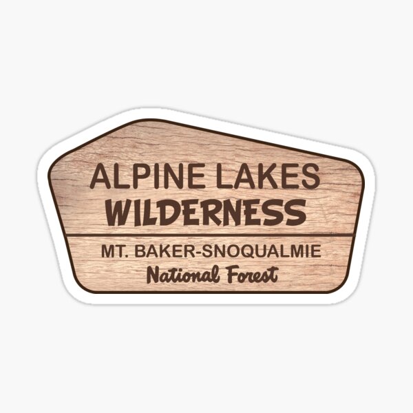 Item preview, Alpine Lakes Wilderness, Mt. Baker-Snoqualmie National Forest designed and sold by ginkgotees.