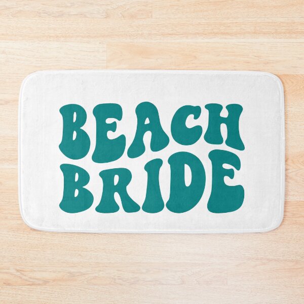 Item preview, Beach Bride Teal Retro Graphic Bridal Party Gifts for Bachelorette Party designed and sold by mysticblvd.