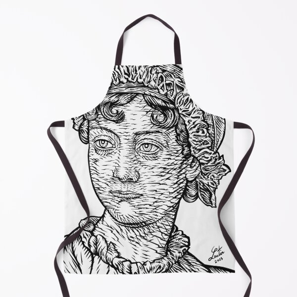 Item preview, JANE AUSTEN ink portrait .1 designed and sold by lautir.