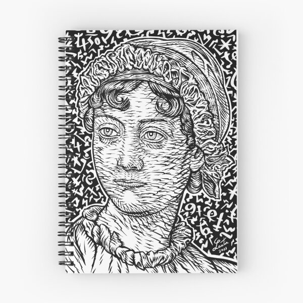 Item preview, JANE AUSTEN ink portrait .2 designed and sold by lautir.