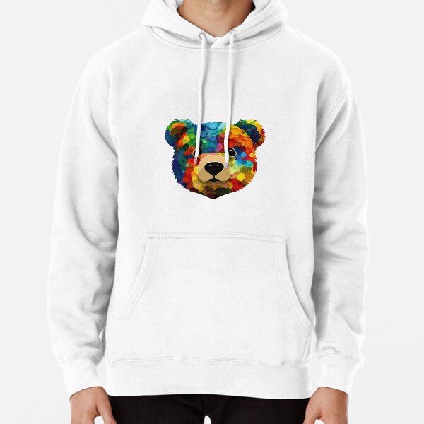 Colorful teddy sale bear hoodie