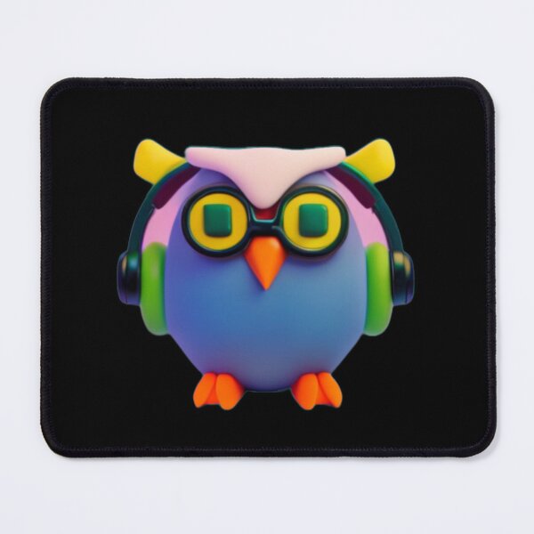 Item preview, Cute Owl Products - Listening to Music with Headphones designed and sold by MediaPOX.