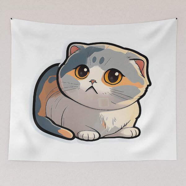 Item preview, Cute Baby Scottish Fold Cat designed and sold by PlanetDino.