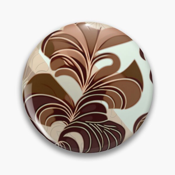Item preview, Ziks Brown Floral Pattern designed and sold by zeli486.
