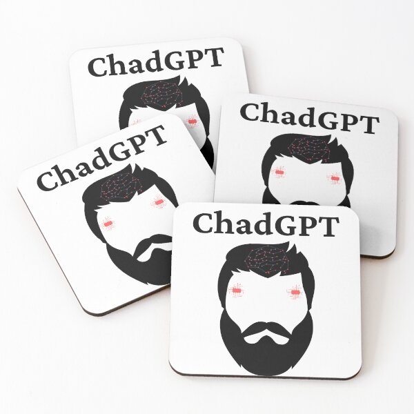 Item preview, ChadGPT AI Chatbot - Black Design designed and sold by TheKnightWriter.