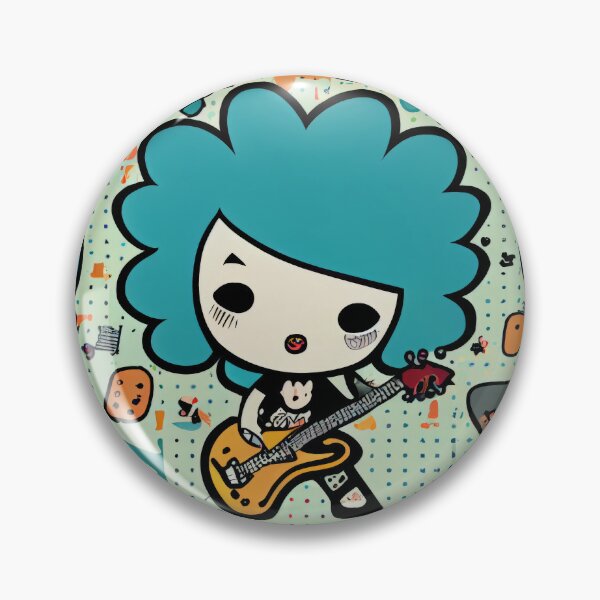 Item preview, Rockin' the Indie Vibe: A Chibi Guitarist designed and sold by EvyeniaArt.