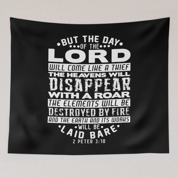 Item preview, 2 Peter 3:10 The Day Of The Lord Will Come Like A Thief designed and sold by plushism.