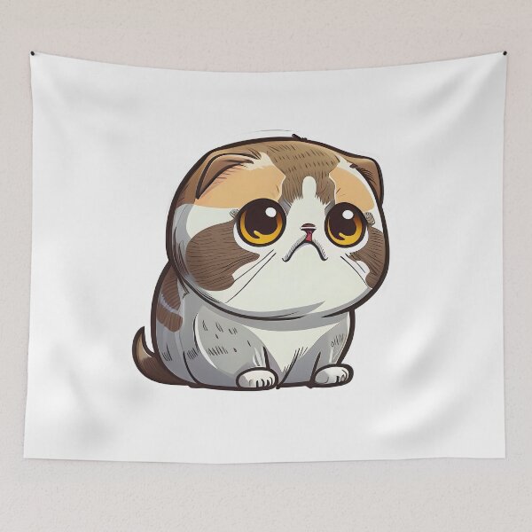 Item preview, Cute Baby Scottish Fold Cat designed and sold by PlanetDino.
