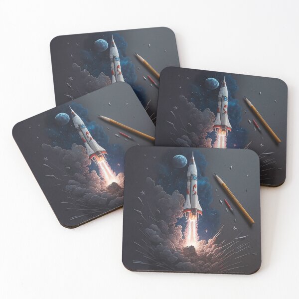 Item preview, Rocket in flight to space designed and sold by AloneARTS.