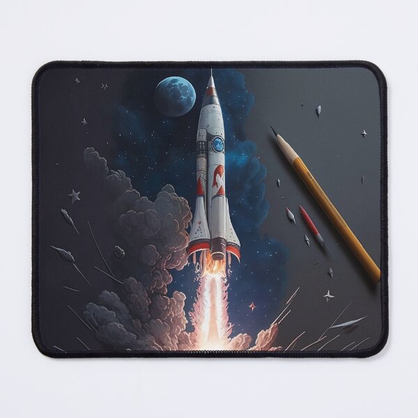 Item preview, Rocket in flight to space designed and sold by AloneARTS.