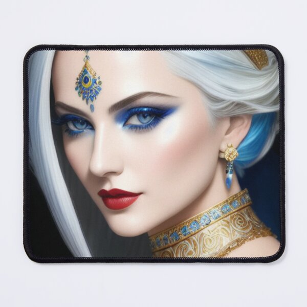 Item preview, Beautiful Goddess with white hair Ai Generated Art designed and sold by Medly.