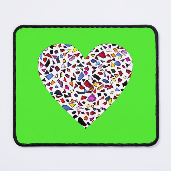 Item preview, Mosaic white loveheart designed and sold by FlossOrFi.