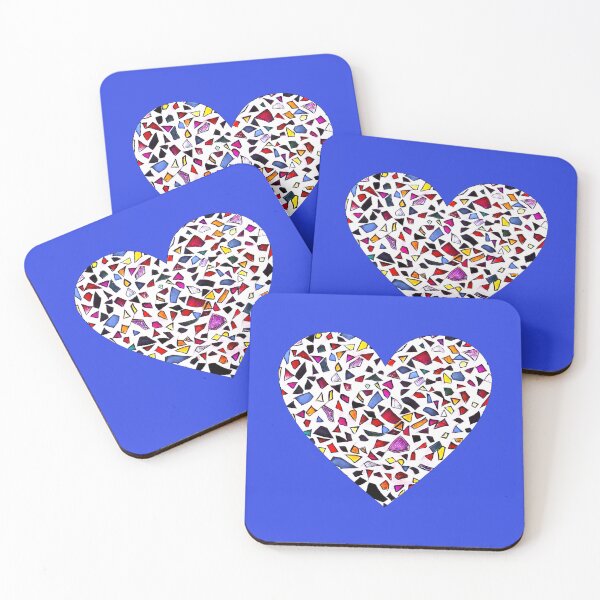 Item preview, Mosaic white loveheart designed and sold by FlossOrFi.