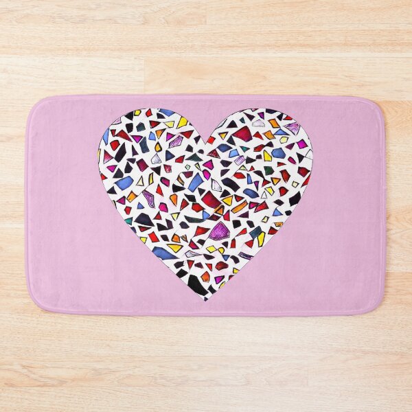 Item preview, Mosaic white loveheart designed and sold by FlossOrFi.