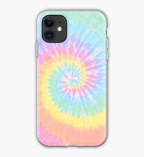 Rainbow tie dye iPhone Case