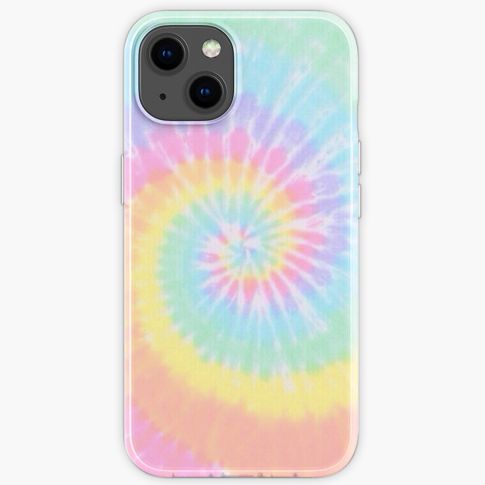 Rainbow tie dye iPhone Case