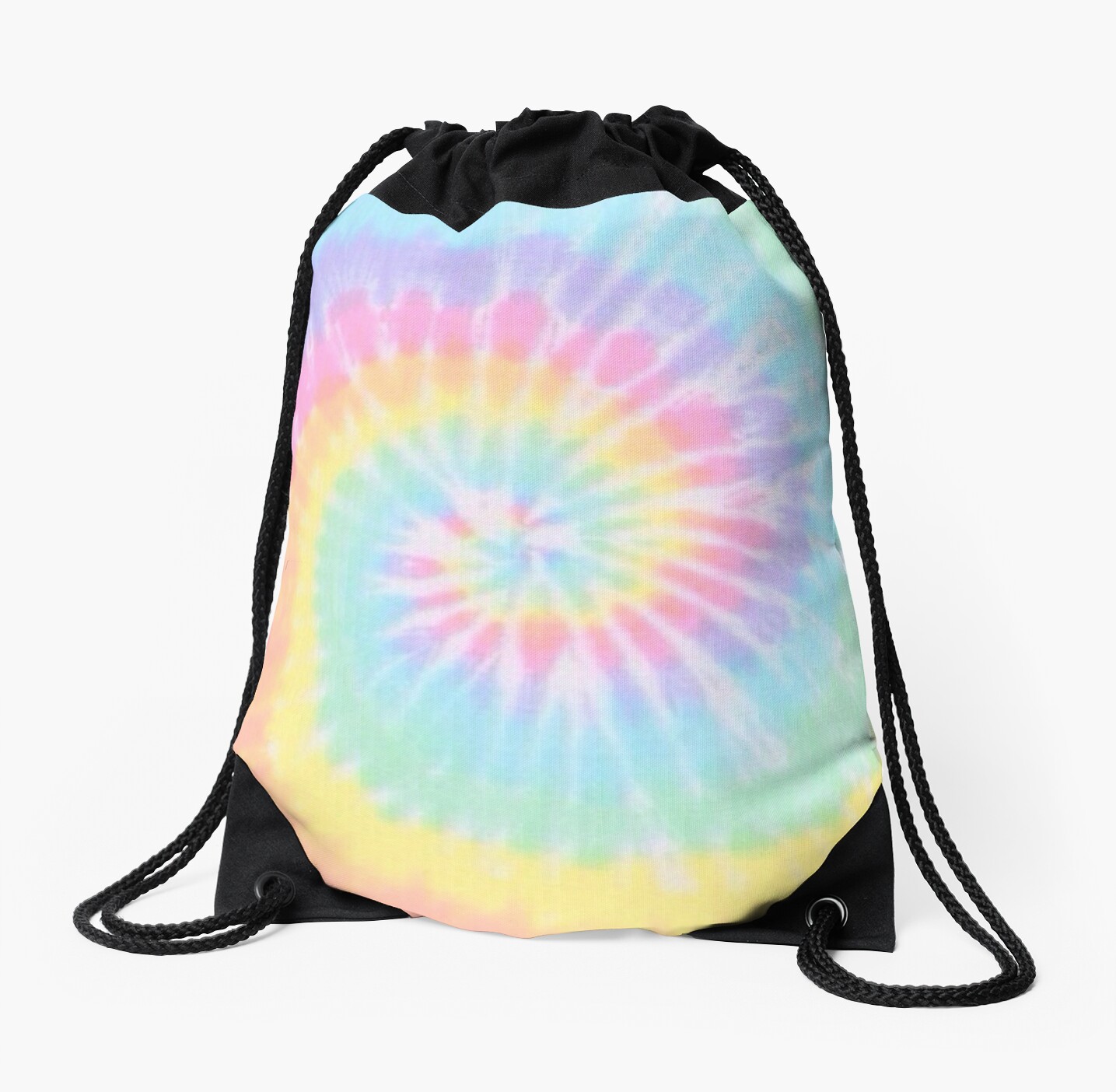 "Rainbow tie dye" Drawstring Bags by charlo19 Redbubble