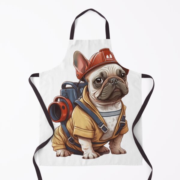 Item preview, Frenchie the Firefighter French Bulldog designed and sold by PetsEnough.