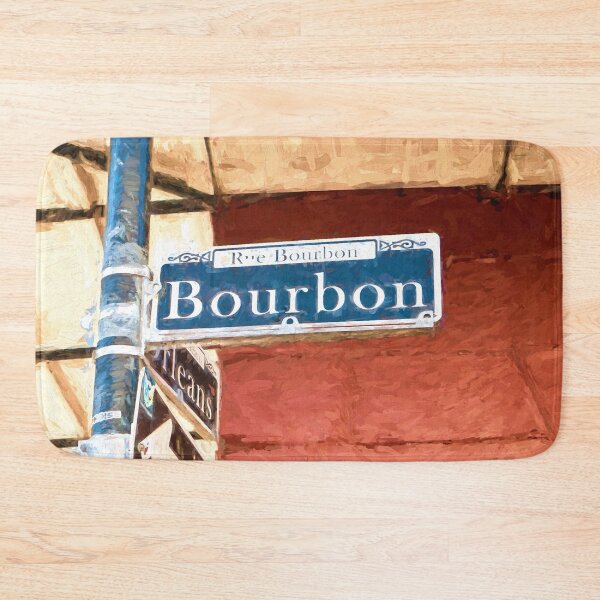Item preview, Bourbon street sign in the French Quarter, New Orleans designed and sold by Photopat.
