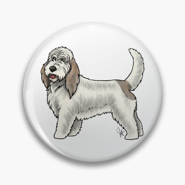 Item preview, Grand Basset Griffon Vendeen - White and Grizzle designed and sold by Jennifer Stolzer.