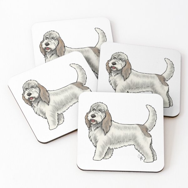Item preview, Grand Basset Griffon Vendeen - White and Grizzle designed and sold by Jennifer Stolzer.