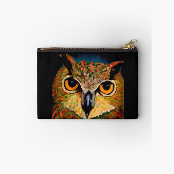 Item preview, Owl in Red and Green - Spirit Animal - Power Animal designed and sold by Connys Colorful World.