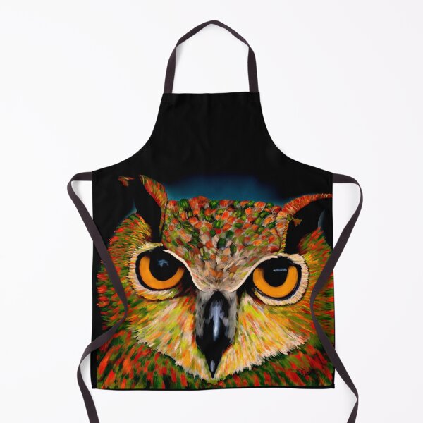 Item preview, Owl in Red and Green - Spirit Animal - Power Animal designed and sold by Connys Colorful World.