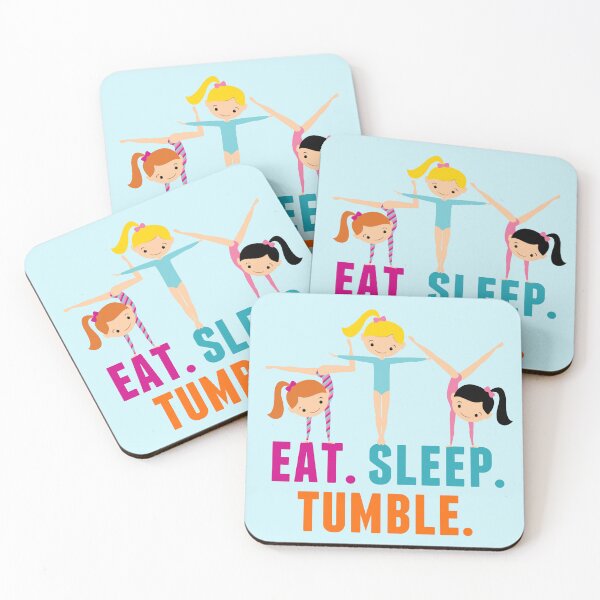 Item preview, Eat Sleep Tumble Funny Gymnastics Girls designed and sold by Epic Love Designs.