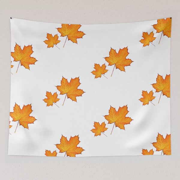Item preview, Orange Maple Leaves designed and sold by SmritiArts.