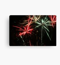 Mulitcolor Fireworks Canvas Print