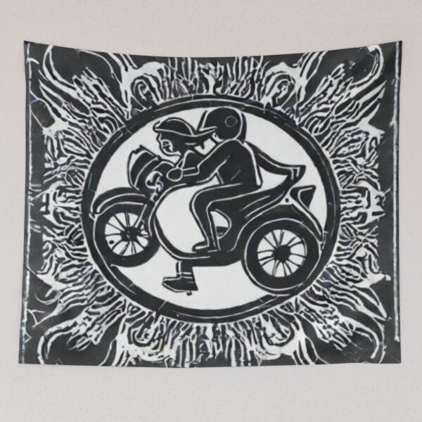 Item preview, Girl riding motorcycle designed and sold by doomwalker2010.