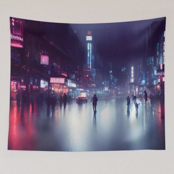 Item preview, Rainy City Streets designed and sold by toyjesus.